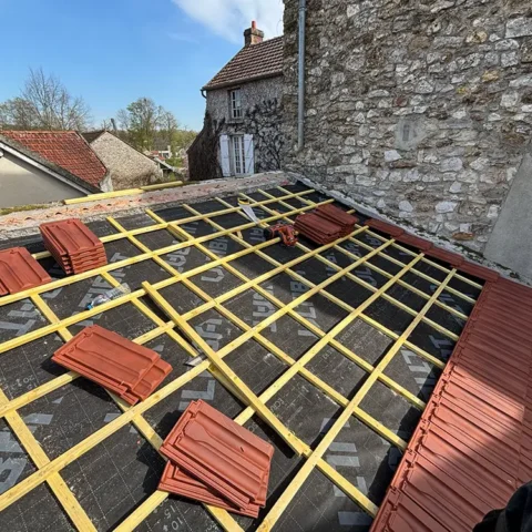 pose tuiles crespieres 78